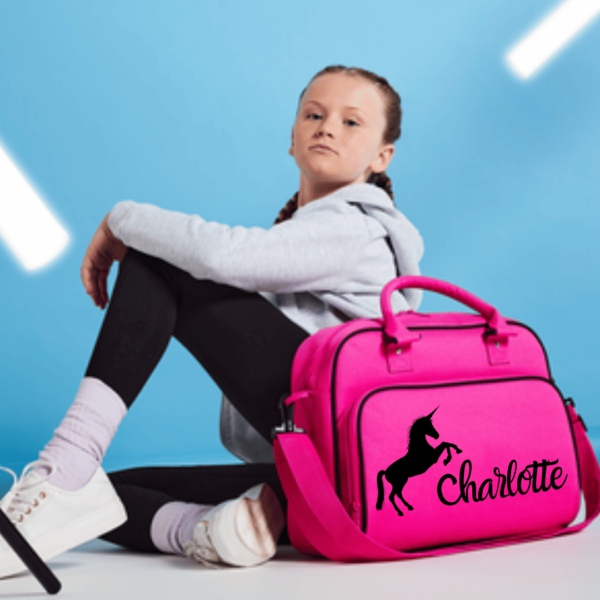 Personalised Unicorn dance bag