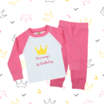 1st Birthday Pyjamas Crown Mamazing