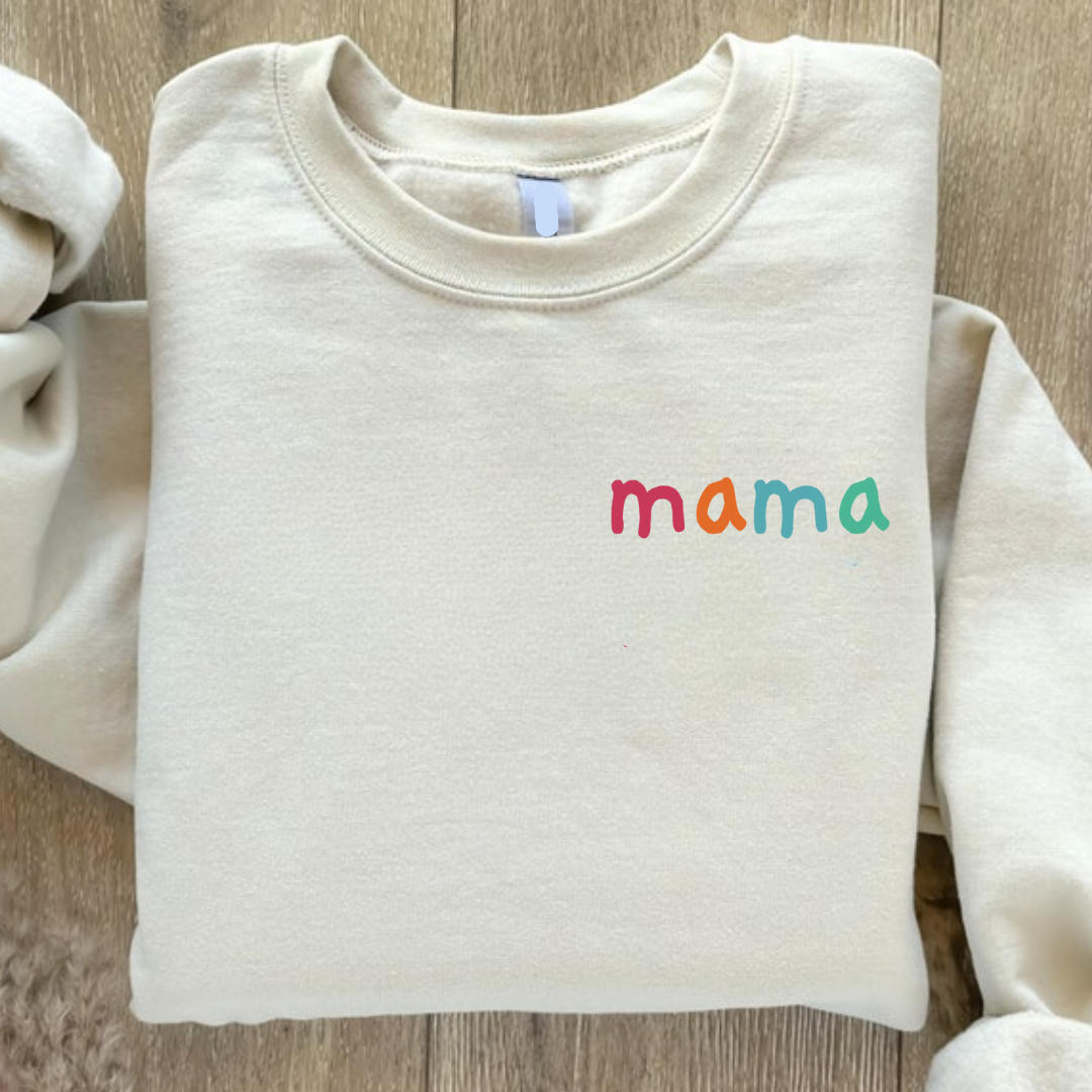 Colourful 'mama' Script Sweatshirt 2 Mama jumper