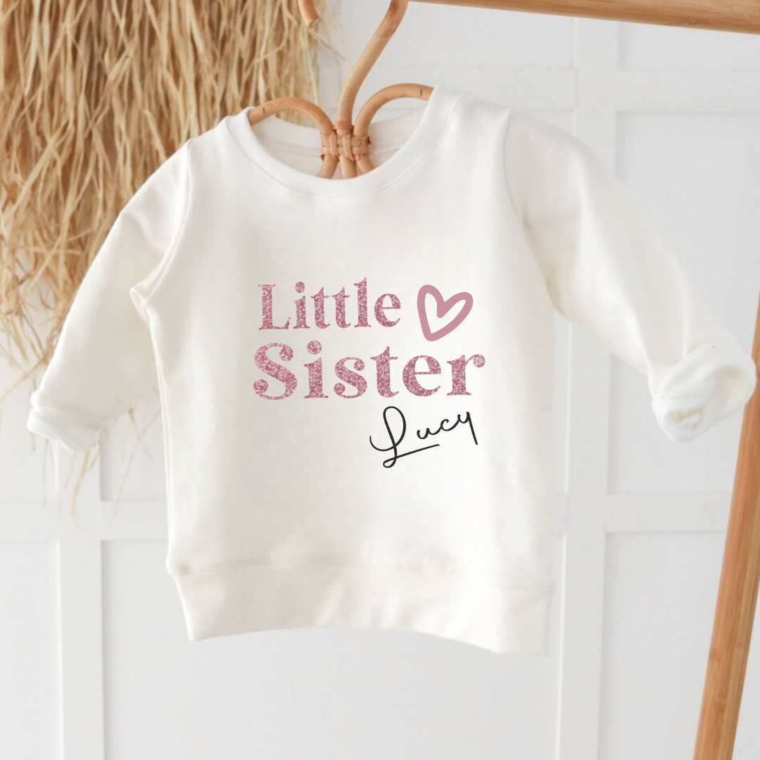 Personalised 'Little Sister' Sweatshirt 1 Little Sister Sweatshirt
