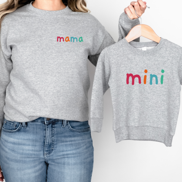 Mother & Child 'Mama & Mini' Matching Sweatshirt Set 5 Matching Sweatshirts for mum & mini