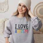 Autism Awareness Sweatshirt Grey mamazing