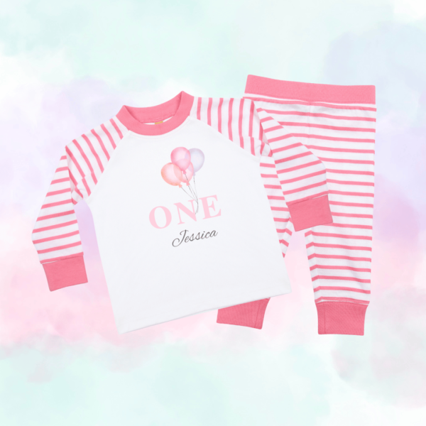 Balloon Number Birthday Pyjamas - Mamazing