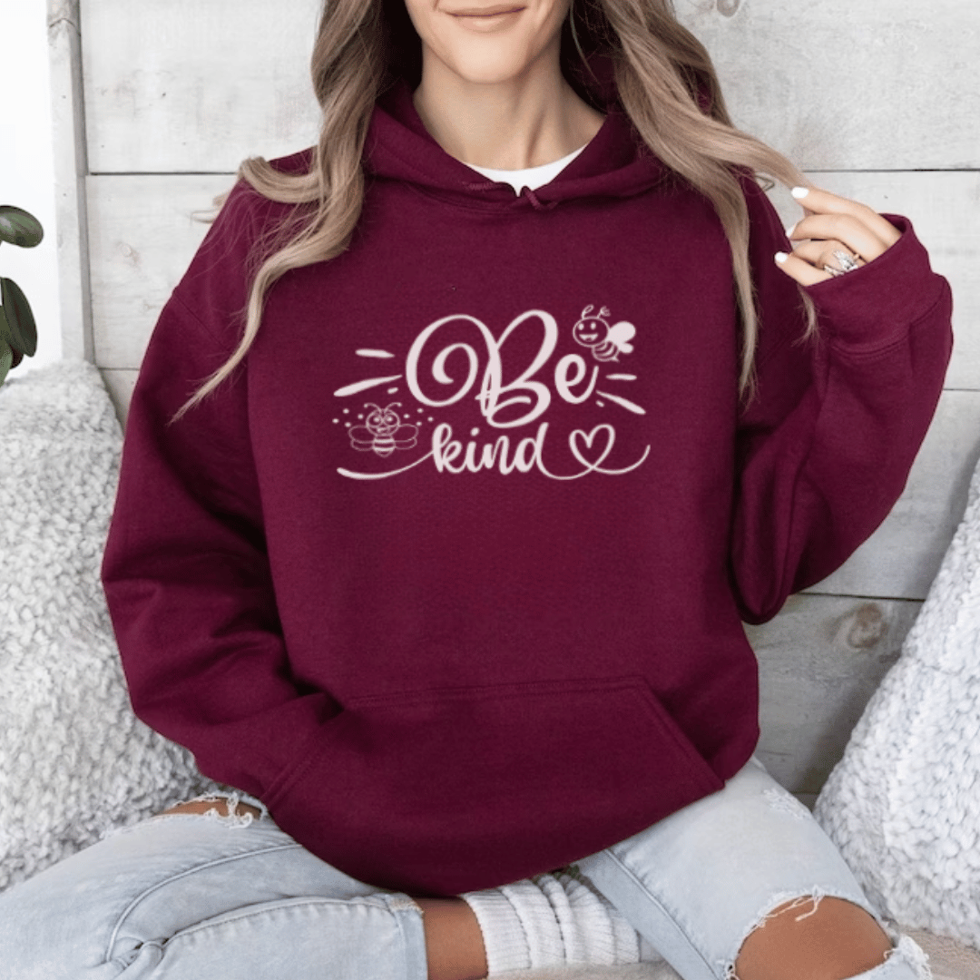 "Bee Kind" Cozy Hoodie 3 "Bee Kind" Cozy Hoodie - Image 3