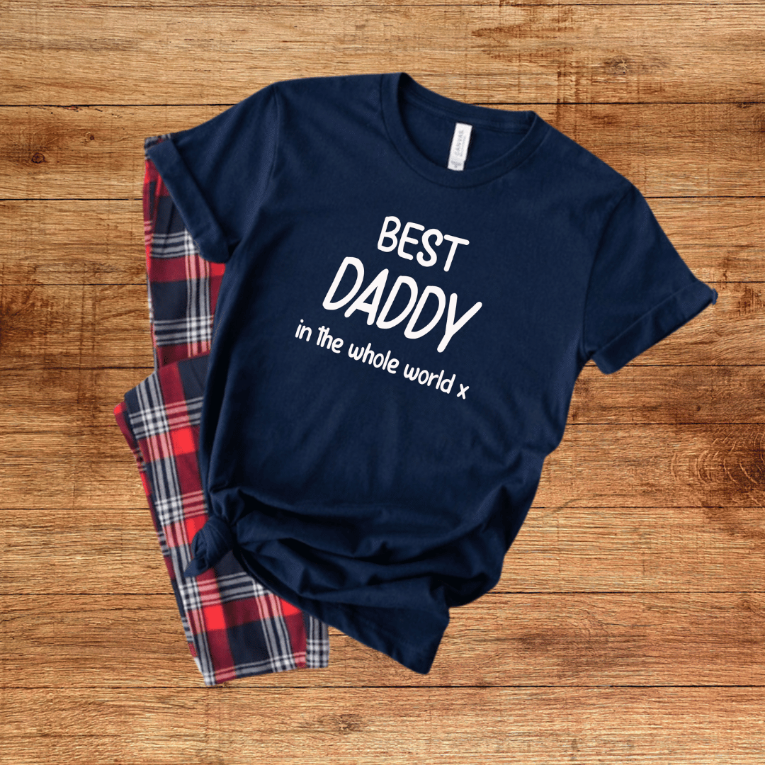 Personalised 'Best Daddy in the World' Pyjama Set 1 Best Daddy Pyjamas - Mamazing