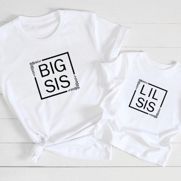 Big Sis Lil Sis Matching Tshirts - mamazing