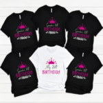Any-Age Celebration Squad Customisable T-Shirts 🎉👑👚 3 Birthday Squad Tshirts Matching - Mamazing (1)
