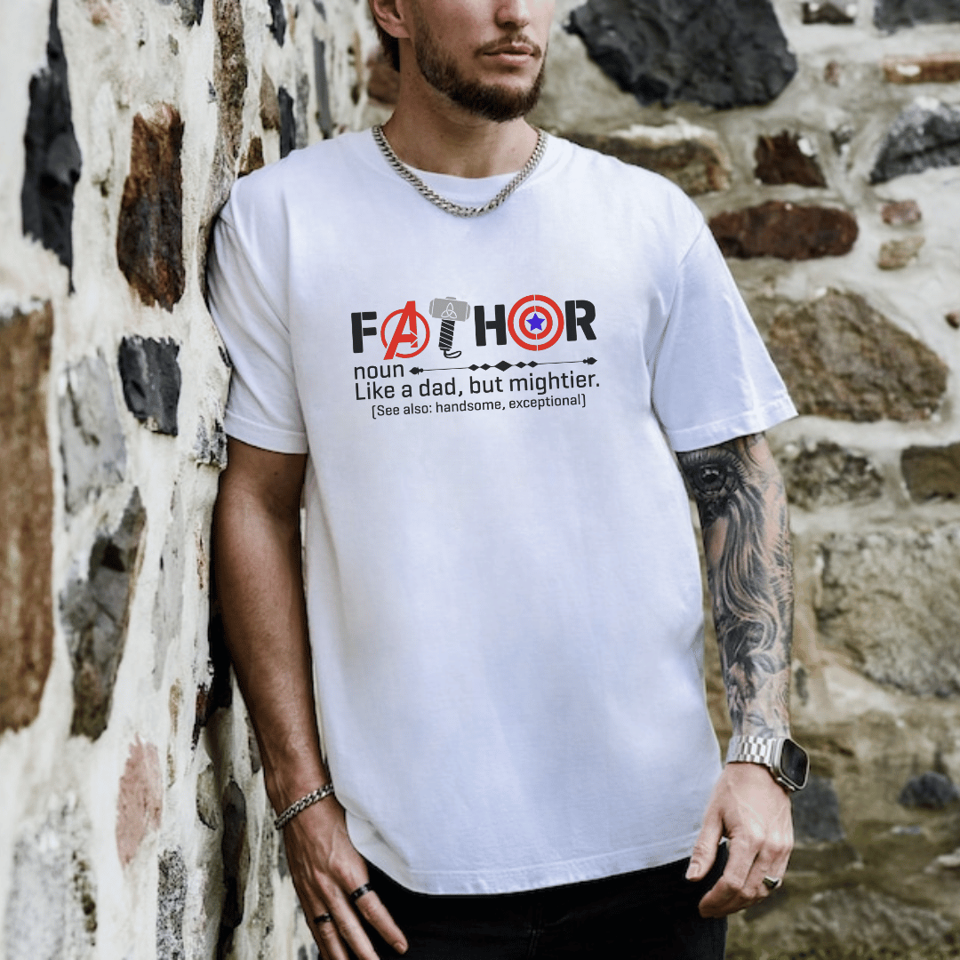 "Mighty Fathor" Tee ⚡👕 1 Fathor Fathers Day Tshirt - mamazing