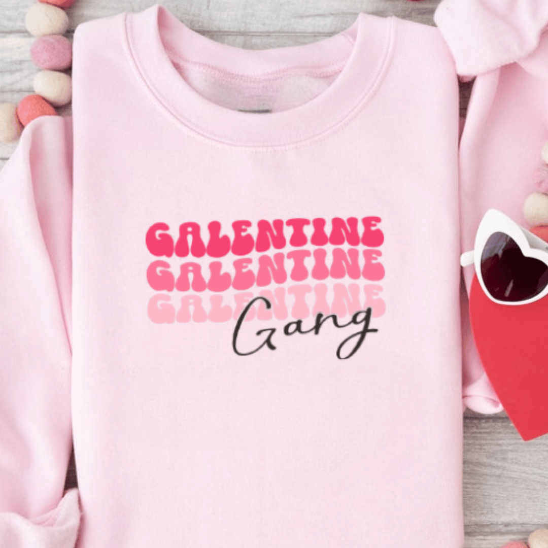 Galentine Gang Sweatshirt 💖👯♀️ 2 Galentine Gang Sweatshirt White - Mamazing