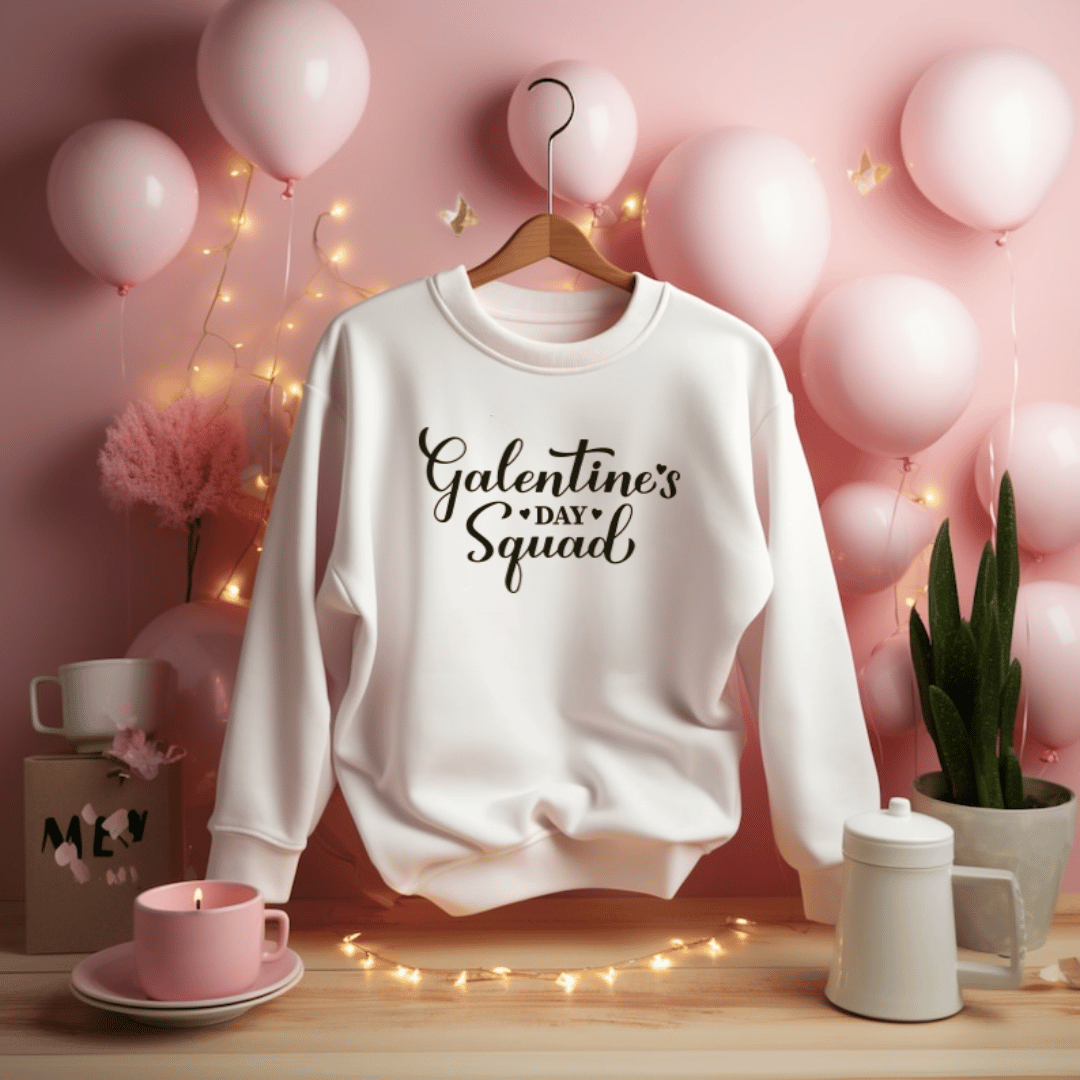 Galentine's Day Squad Chic Sweatshirt 2 Galentines squad sweater- Mamazing (1)