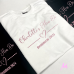 Hen Do Heartline Tees - 2024! 💗 2 Heart Divided Hen Party Tshirts Mamazing