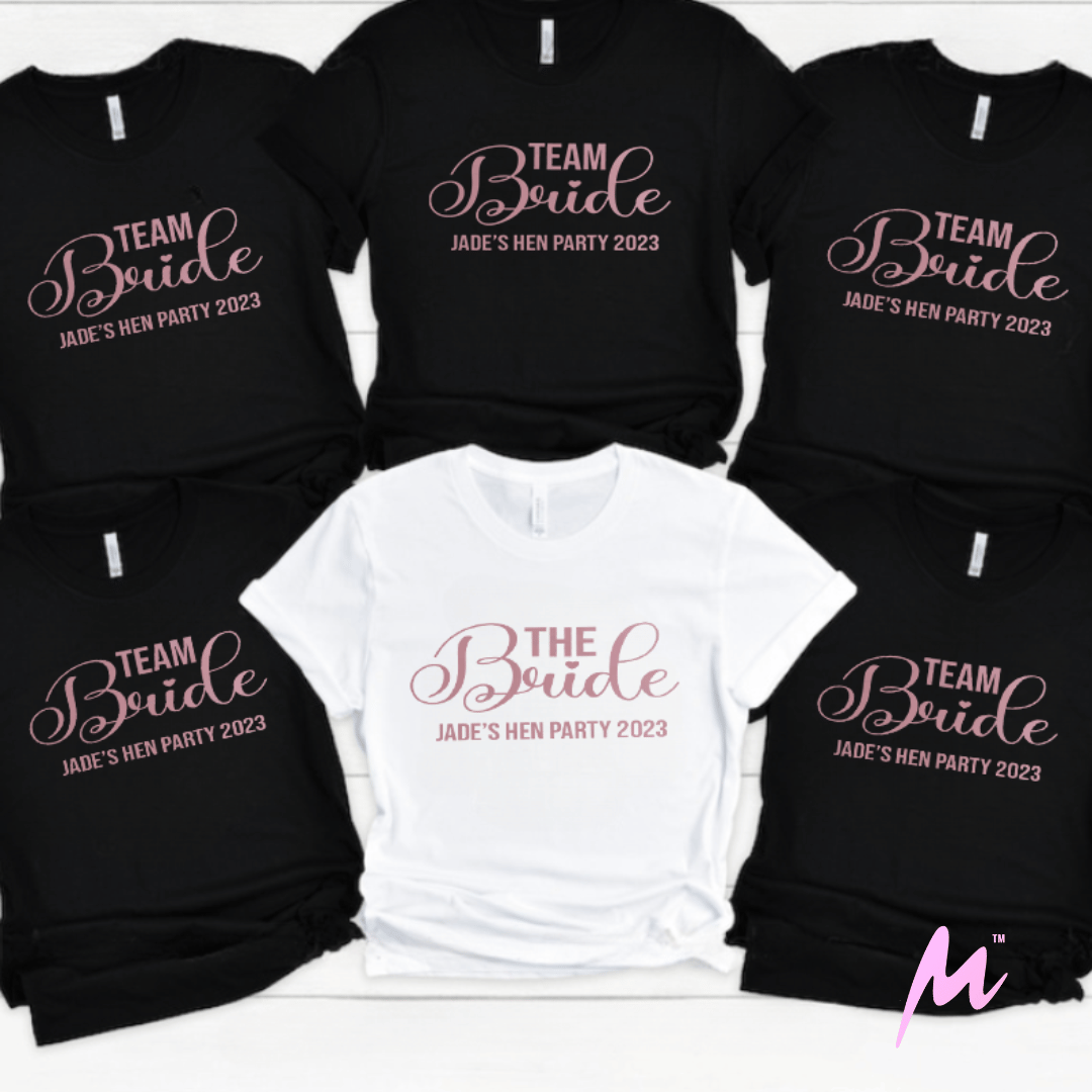 Hen Party Crew Tees - Celebrate in Unison! 👰 1 Hen Do Party Matching Tshirts - Mamazing