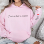 Heart on my sleeve - Hoodie 6 I wear my heart on my sleeve hoodie pink - mamazing
