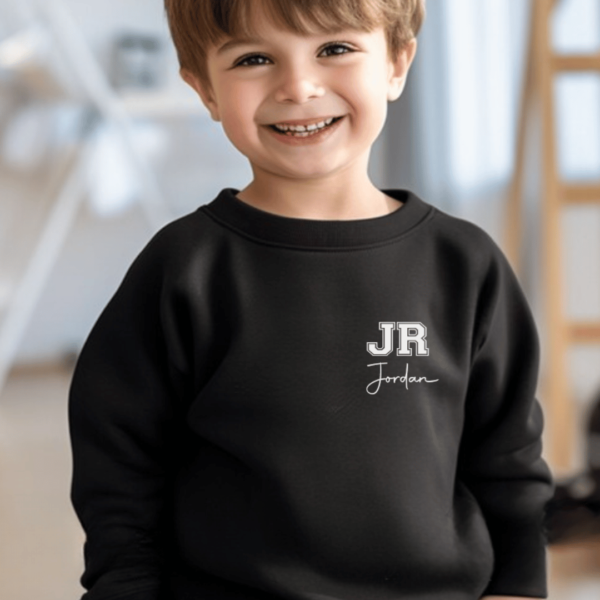 Initials Sweatshirt Kids Matching - Mamazing