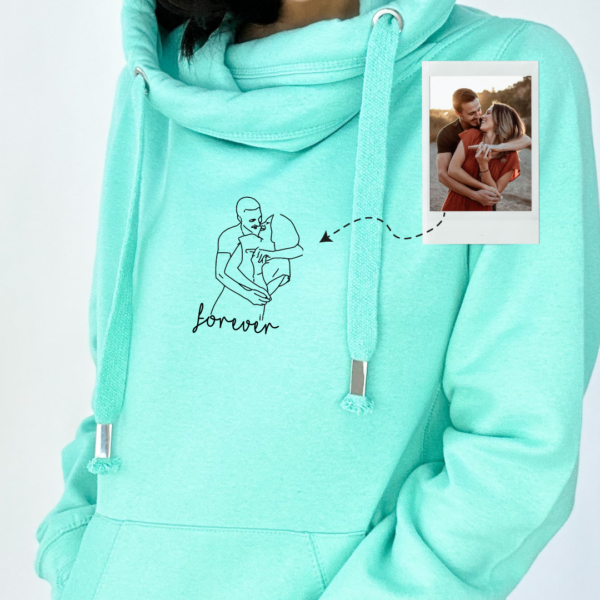 Personalised Line Drawing Hoodie