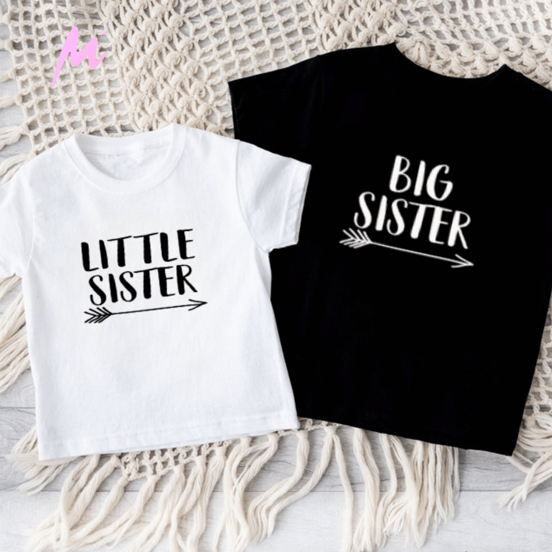 Sisterhood Arrows Tees - Little & Big, Together as One 1 Sisterhood Arrows Tees - Little & Big, Together as One