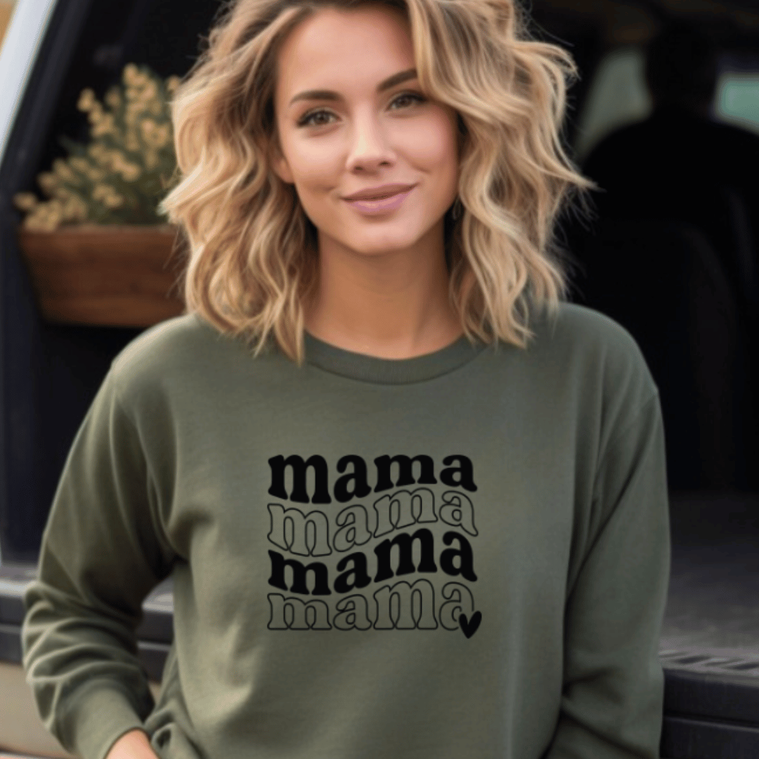 🌊 "Mama Waves" Sweatshirt 1 Mama Waves Sweatshirt - Mamazing