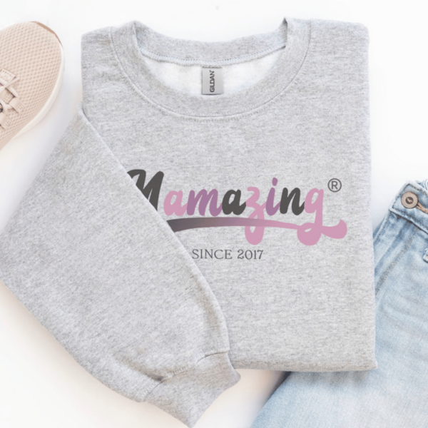 Mamazing® Signature Sweatshirt 4 Mamazing Jumper in Grey - Mamazing