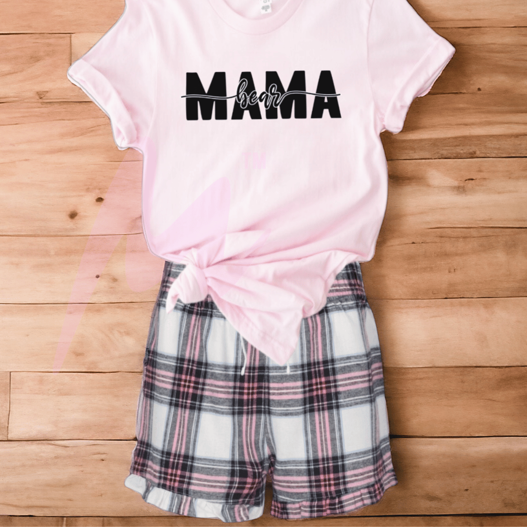 Personalised Mama Bear Pyjama Set: Cosy & Customisable Sleepwear 1 Personalised Mama Bear Pyjamas - Mamazing