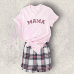 Chic 'MAMA' Personalised Pyjama Set - Cozy Homewear for Stylish Mums 3 Personalised Mama Pyjamas - Mamazing