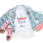 Magical Caticorn T-Shirt 4 Personalised unicorn Tshirt-mamazing