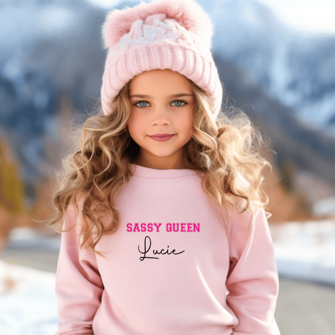 Sassy Queen Personalised Sweatshirt 3 Sassy Queen girls Sweatshirt Mamazing
