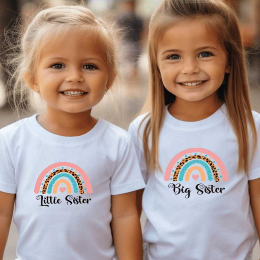 Rainbow Sibling T-Shirt Set 1 Sibling T-Shirts Mamazing