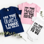 Sibling Hierarchy T-Shirt Collection 3 sibling tshirts Mamazing