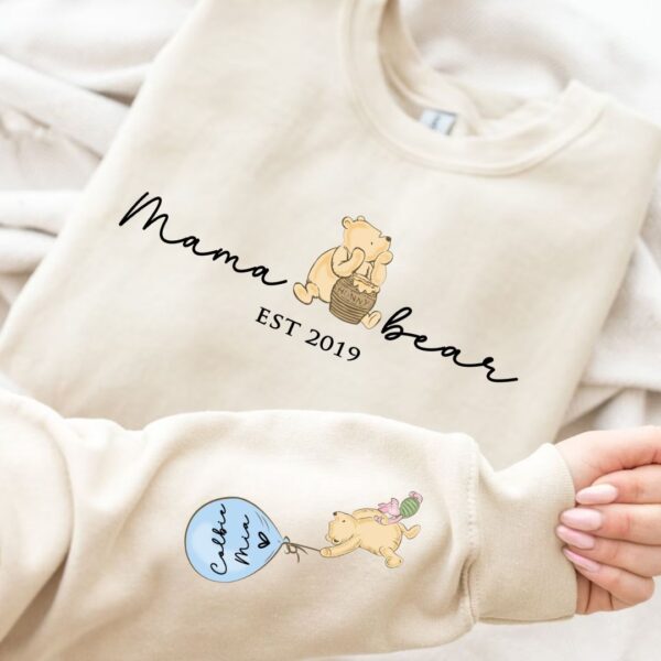Pooh Bear Sweatshirt - Mama Bear 9 Winnie The Pooh Mama Bear Sweatshirt