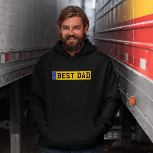 Best Dad Number Plate Hoodie