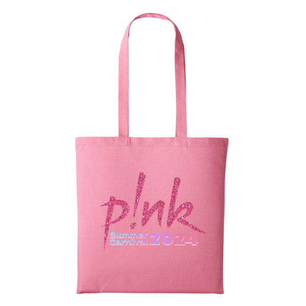 Pink Summer Carnival Tote Bag 6 Pink Summer Tote Bag Pink