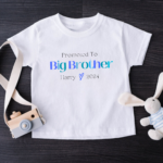 👶 "Promoted to Big Brother" Personalised Tee 2 Promoted To Big Brother Tshirt - Mamazing