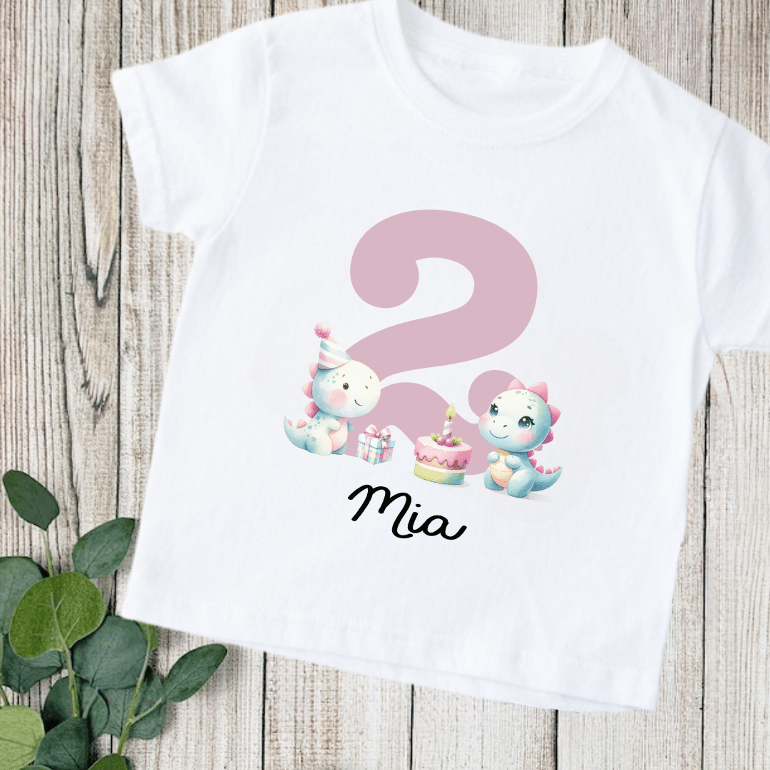 Stompy The Dino Number T Shirt 2 Stompy Dinosaur Birthday Number Tshirt