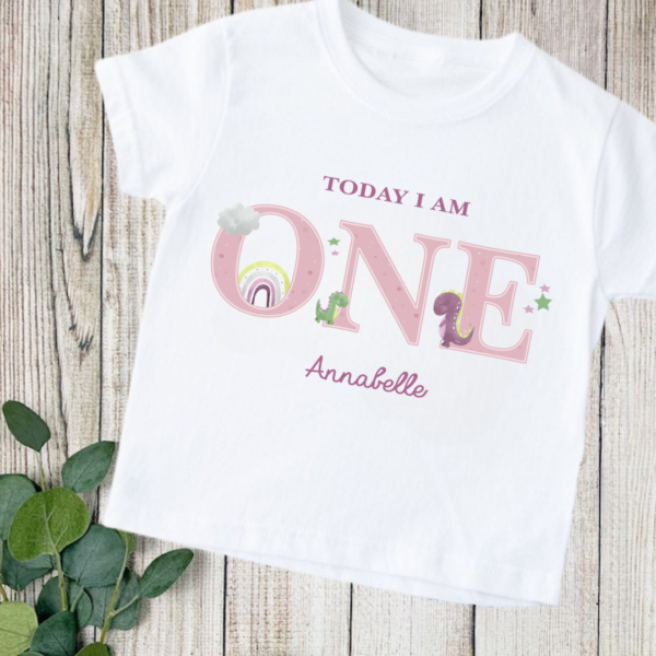 Dino Birthday Number Tees