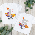Party-Roaring Dino Birthday Number Tees