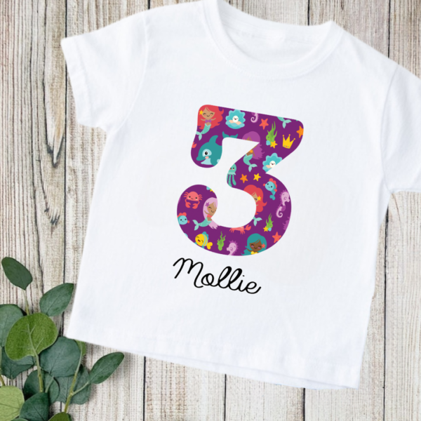 Sealife Number TShirt 4 Sealife Number Tee