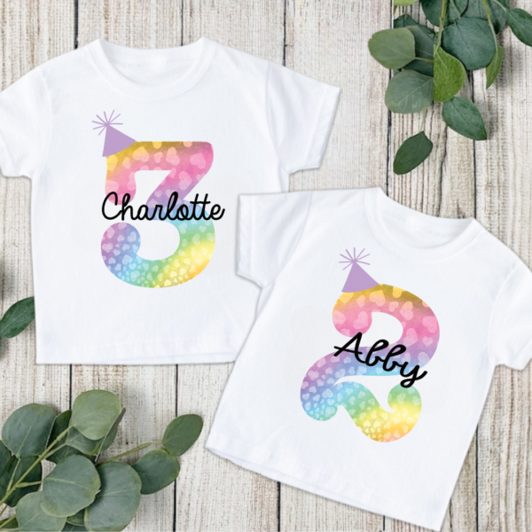 Heart Bokeh Number Tees