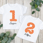 Starry Number Birthday Tops 7 Starry Number Birthday Tshirts
