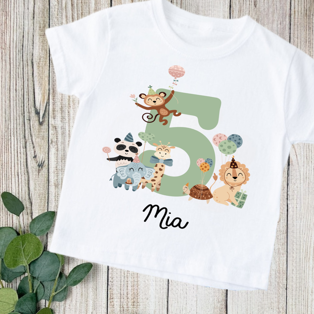 Safari Number Tees 3 Safari Number Tees