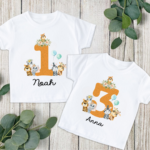 Safari Serenity with Watercolor Number Tops 6 Safari Serenity with Watercolor Number