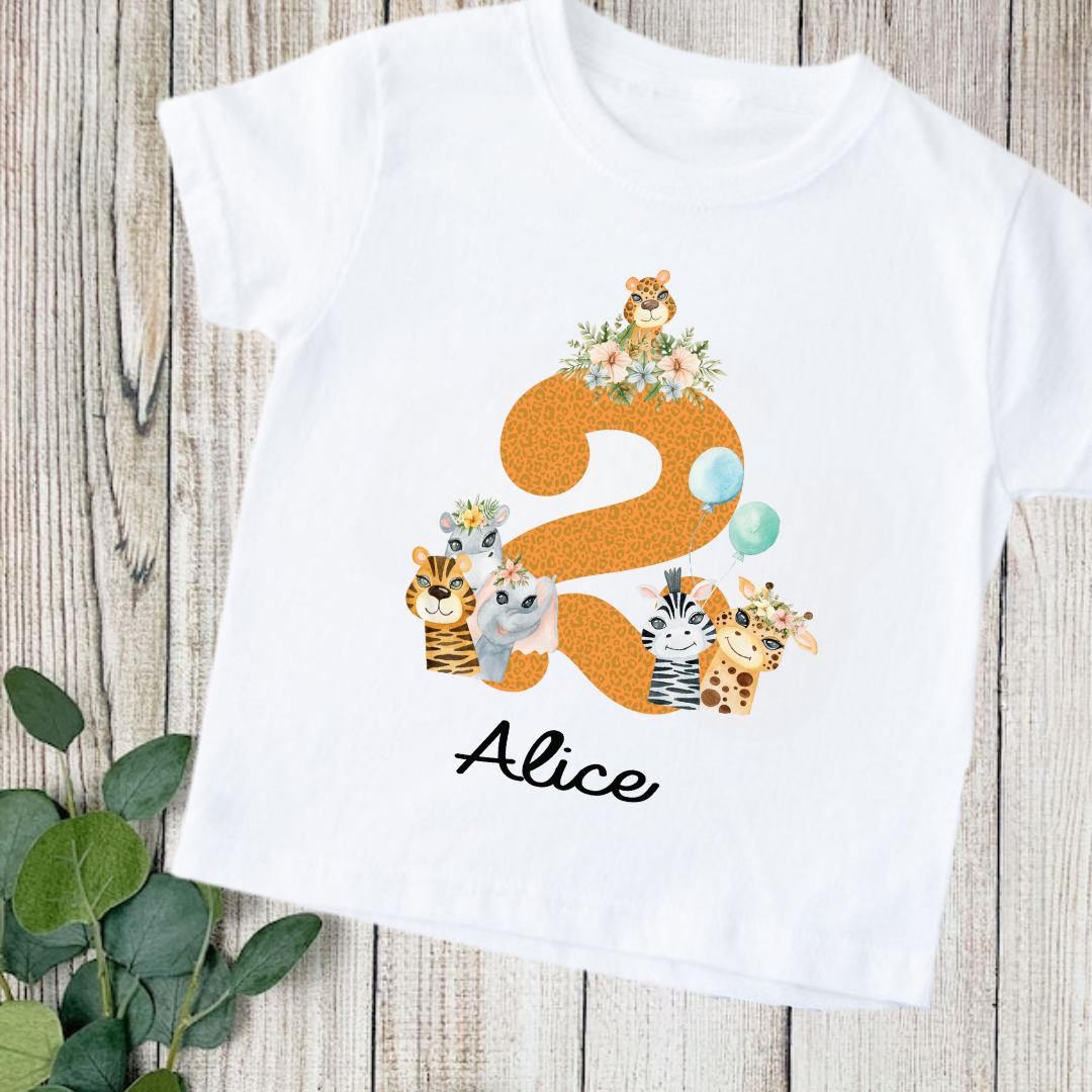 Safari Serenity with Watercolor Number Tops 3 Safari Serenity with Watercolor Number