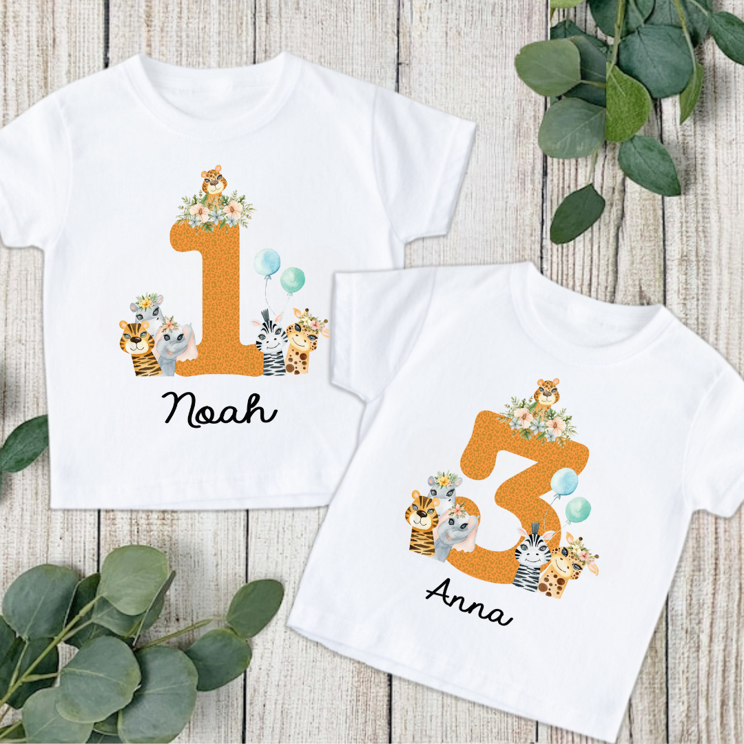 Safari Serenity with Watercolor Number Tops 1 Safari Serenity with Watercolor Number