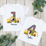 Bulldozer Roadworks Number Tees 6 Bulldozer Roadworks Number Tees