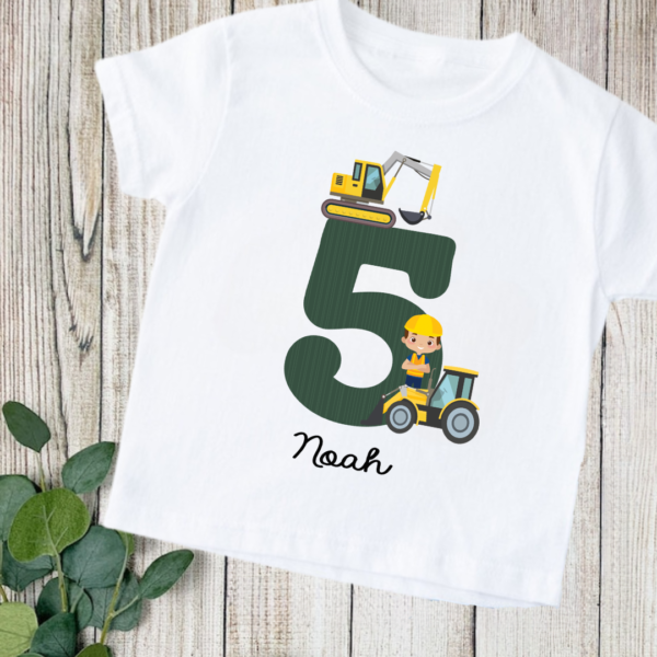 Construct Birthday Builder Tshirts