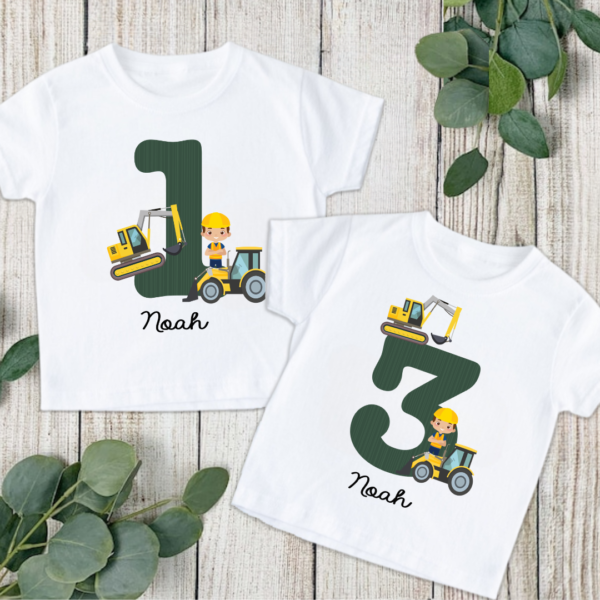 Construct Birthday Builder Tshirts