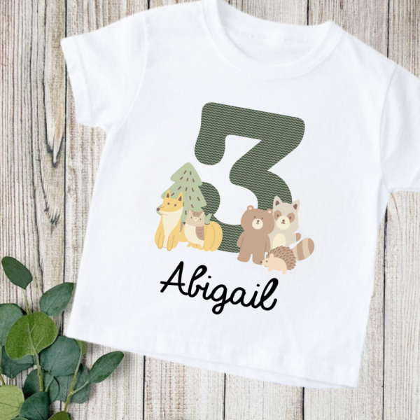 Woodland Friends: Birthday T Shirts