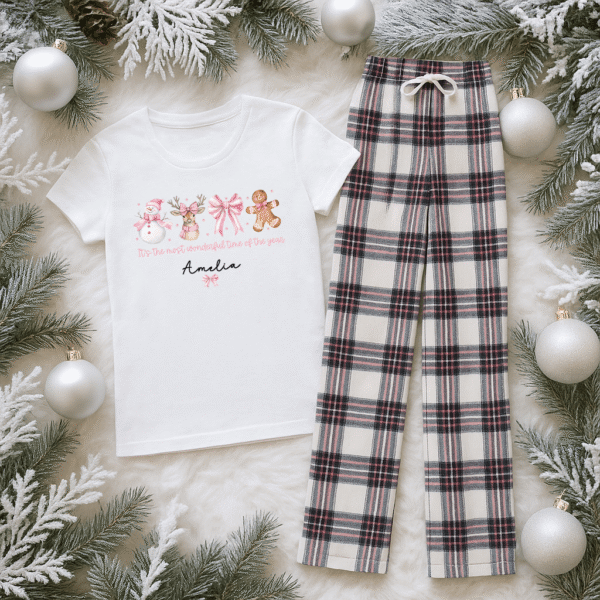 Personalised wonderland Christmas pyjamas 3 1 6