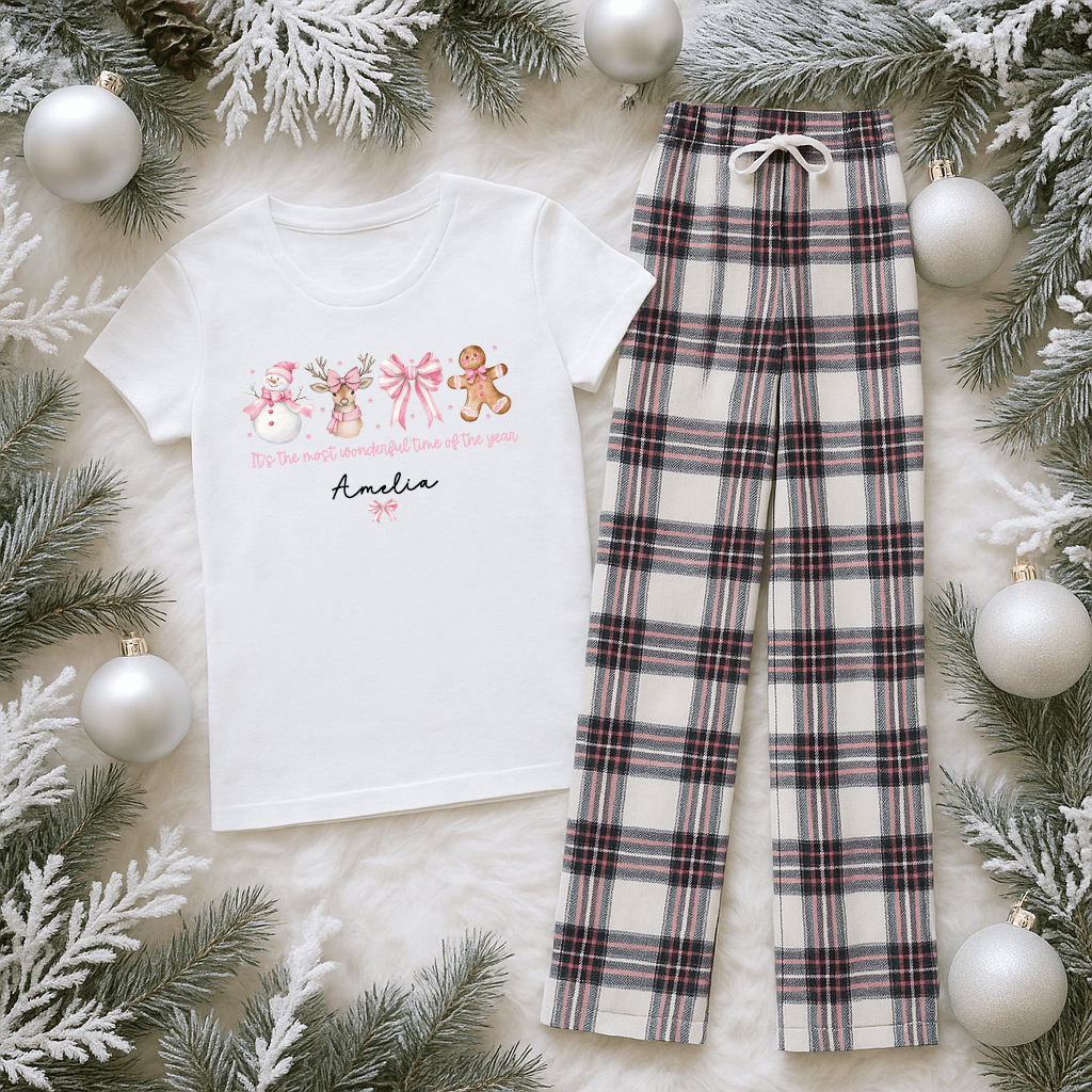Personalised wonderland Christmas pyjamas 2 Personalised wonderland Christmas pyjamas - Image 2