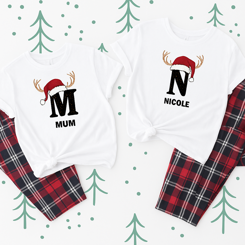 Initial custom Christmas pyjamas 3 Initital custom Christmas pyjamas