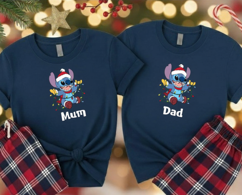 Stitch Christmas pyjamas 4 Stitch Christmas pyjamas